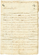 1725 DE LA ROCHELLE + "MARTINIQUE" Manuscrit Sur Lettre Avec Texte Daté "MARTINIQUE" Pour BORDEAUX. Verso, Achemineur "P - Correo Marítimo