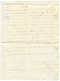 1746 "DE LA FLOTTE" Manuscrit Sur Lettre Avec Texte (3 Pages) De La MARTINIQUE Pour "BOURDEAU" (BORDEAUX). Superbe. - Correo Marítimo