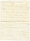 1746 "DE LA FLOTTE" Manuscrit Sur Lettre Avec Texte (3 Pages) De La MARTINIQUE Pour "BOURDEAU" (BORDEAUX). Superbe. - Maritime Post