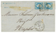 1867 20c Obl.Cachet Italien 184 + NAPOLI Sur Lettre Pour NAPLES. Signé DIENA. Superbe. - Correo Marítimo