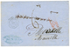 1868 Cachet Rare ALEXANDRETTE PAQ FR X N°5 + Taxe 6 Sur Lettre Pour La FRANCE. Superbe. - Correo Marítimo