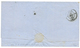 YOKOHAMA - Oblitération Provisoire De 1866 : 1866 FRANCE 80c Obl. Ambulant ML.3 + YOKOHAMA Bau FRANCAIS Sur Lettre Pour  - Autres & Non Classés