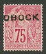 OBOCK : 75c (n°19) Neuf *. Trés Frais. Cote 370€. Signé SCHELLER. Superbe. - Other & Unclassified