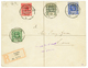 TOGO : "ASSAHUN - ANGLO-FRENCH OCCUPATION " : 1916 Timbres GOLD COAST Surchargés 1/2d+ 1d+ 2d+ 2 1/2d Obl. ASSAHUN (rare - Other & Unclassified