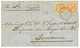 1866 AIGLE 10c + 40c Obl. Cad GUADELOUPE POINTE-A-PITRE Sur Lettre Pour BORDEAUX. Rare. TB. - Other & Unclassified