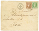 1880 CG CERES 5c + 10c TB Margés Obl. GUYANE CAYENNE + CORR. D' ARMEES CAYENNE Sur Enveloppe Pour PARIS. RARE. Superbe. - Other & Unclassified