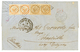 1860 AIGLE Paire 10c + Paire Du 40c, Tous TTB Margés Sur Lettre De ST PIERRE MARTINIQUE Pour La FRANCE. TTB. - Altri & Non Classificati