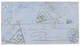 1876 Cachet Triangulaire P.D/AFFRANCHI EN NUMERAIRE FAUTE DE TIMBRES COLONIAUX + "1F" Manuscrit Sur Env. De NOUMEA Via B - Other & Unclassified