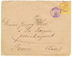 1884 COLONIES GENERALES 25c Obl. RUFISQUE SENEGAL En Violet Sur Enveloppe Pour La FRANCE. Superbe. - Other & Unclassified