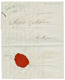 1856 Disinfected Wax Seal ALEKSINAC On Entire Letter From NISH (SERBIA) To PEST. Vvf. - Oriente Austriaco