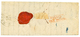 1835 Rare Boxed Entry Mark FRANCE PAR MENIN In Red On Reverse Of Entire Letter From PARIS To GAND. Recto, Bau DE POSTES/ - Autres & Non Classés