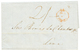 1849 PAID AT PANAMA + "2/-" Tax Marking On Entire Letter To LIMA PERU. Superb. - Other & Unclassified