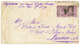1872 Pair 6d With Sheet Margin Canc. C83 + RIO DE JANEIRO PAID Red On Envelope To LONDON. Small Faults. RARE. Vf. - Autres & Non Classés