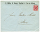 1900 5p On 10pf Canc. DAR-ES-SALAAM On Envelope (crease) To KWAI. Verso, WILHELMSTHAL DOA. Vf. - German East Africa