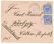 "OUTJO Precursor" : 1897 VORLAUFER 20pf(x2) Canc. OMARURU On Envelope From OUTJO To GERMANY. The Post Office Of OUTJO Wa - German South West Africa