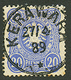"KERAWARA" : VORLAUFER 20pf Canc. Very Rare Cachet KERAWARA. Signed STEUER. Superb. - German New Guinea