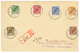 1900 3pf + 5pf + 10pf+ 20pf+ 25pf+ 50pf Canc. APIA On REGISTERED Envelope To DRESDEN. Superb. - Samoa