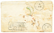 PAPAL STATES : 1860 8B Strip Of 5 + VELLETRI + CHARGE + ASSURATO On Entire Letter To CHAMBERY (FRANCE). RARE. Vvf. - Sin Clasificación