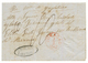 VENEZUELA Via CURACAO To ITALY : 1862 CURACAO In Red + FORWARDING AGENT Cachet POLNY/ PUERTO CABELLO On Entire Letter Da - Curazao, Antillas Holandesas, Aruba