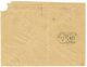 CURACAO : 1894 50c POSTAGE DUE Canc. CURACAO On Unstanped Envelope From THUN (SWITZERLAND). Tear At Right. Scarce. Vf. - Curaçao, Antille Olandesi, Aruba