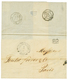 SURINAM - French MARITIME : 1870 PARAMARIBO/FRANCO + PD (PAID In CASH) On Entire To PARIS. Verso, Extremely Rare Cachet  - Surinam ... - 1975