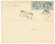 SURINAME - Triple Rate : 1894 25c(x3) Canc. PARAMARIBO + SURINAME VIA HAVRE On Envelope To FRANCE. Vvf. - Surinam ... - 1975