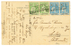 CABO VERDE : 1924 5c(x2) Fault + 20c(x2) Canc. PAQUETE/PAQUEBOT To PORTUGAL. Vf. - Altri & Non Classificati