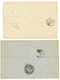 2 Covers : 1868 30c(x2) NYON To FRANCE And 1875 30c(x3) GENEVE To FRANCE. Vvf. - Other & Unclassified