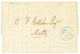SHIPMAIL - TRIPOLI BARBARY : 1877 Very Rare Blue Cachet P.P On Entire Letter Datelined "TRIPOLI BARBARY" To MALTA. Exhib - Otros & Sin Clasificación
