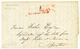 DESINFECTED Cachet QUARANTINE : 1833 QUARANTINE In Red + "6" Red Tax Marking On Entire Letter From MALTA To BOSTON (USA) - Malta (...-1964)