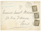 1888 CONSULAT DE FRANCE RIO DE JANEIRO In Blue + Tax Marking + LIGNE J PAQ FR N°1 On Envelope To PARIS Taxe On Arrival W - Otros & Sin Clasificación