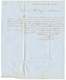 1854 PANAMA TRANSIT + Boxed VIA PANAMA = INGLATERRA + "21" Tax Marking On Entire Letter From VALPARAISO To FRANCE. Verso - Chili