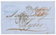 IRAN - PERSIA Via TREBIZONDE : 1861 French Steamship Cachet AMERIQUE 4 Dec 66 + "20" Tax Marking (double Rate) On Entire - Irán