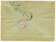 1900 AUSTRIAN LEVANT 1P On 25h Strip Of 4 Canc. JERUSALEM On REGISTERED Envelope Via VARSOVIE To TAUROGGEN KOWENO (RUSSI - Palestina