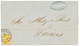 1861 1/2R Canc. CORREOS LA GUAIRA On Entire Letter To CARACAS. Vf. - Venezuela