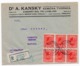 1929 KINGDOM OF SHS, SLOVENIA, LJUBLJANA TO CHEMNITZ, GERMANY, KANSKY, CHEMICAL FACTORY, REGISTERED LETTER - Covers & Documents