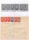 01.03.1919. KINGDOM OF SHS, CHAIN BREAKERS, VERIGARI, ZEMUN, 4 STAMPS WITH ERROR, POSTAL STAMPS AS REVENUE - Covers & Documents