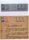 20.10.1919. KINGDOM OF SHS, CHAIN BREAKERS, VERIGARI, ZEMUN, 4 STAMPS WITH ERROR, POSTAL STAMPS AS REVENUE - Covers & Documents