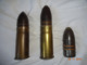 LOT DE 3  OGIVES Et 2 DOUILLES OBUS ...37/85...NEUTRALISES SANS DANGER - Decorative Weapons