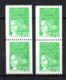 Col12 France Variété Marianne Luquet  N° 3100 / 3085  1 Bande Pho à Droite Et 1 A Gauche   Neuf XX MNH Luxe - Neufs