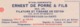 1948: Note De Crédit De ## Ét. Ernest DE PORRE & Fils, Rue St.-Genois, 103,  GENDBRUGGE-lez-GAND## à ## Firme GILSON-... - Kleidung & Textil