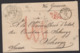 :Pli De 1857 De L'Intendance Générale De Suisse Port Du Avec CàDate GENOVA 9 M +Cachets De Taxe + VIA DI MARE  > SCHWYZ - Sicile