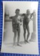 B&W Amateur Photo Boy Garcon Beach Vacation Summer Large Format - Anonymous Persons