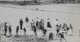 (RECTO / VERSO) PERROS GUIREC EN 1919 - N° 6456 - LA PLAGE DE TRESTRAOU AVEC PERSONNAGES - CPA VOYAGEE - Perros-Guirec