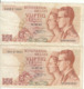 Belgique - Lot 2 Billet 50 Francs Frank (Baudouin Fabiola 1966) (11) - Altri & Non Classificati