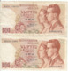 Belgique - Lot 2 Billet 50 Francs Frank (Baudouin Fabiola 1966) (12) - Autres & Non Classés