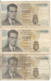 Belgique - Lot 3 Billet 20 Francs Frank (Baudouin Atomium 1964) (5) - Andere & Zonder Classificatie