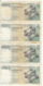 Belgique - Lot 4 Billet 20 Francs Frank (Baudouin Atomium 1964) (14) - Andere & Zonder Classificatie