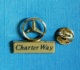 1 PIN'S //  ** MERCEDES-BENZ / CHARTER WAY / LOCATION D'UTILITAIRES LÉGERS ET DE CAMIONS ** . (Sofrec Paris) - Mercedes