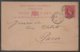 GIBRALTAR - QV / 1892 ENTIER POSTAL  POUR LA FRANCE - PARIS  (ref LE358) - Gibraltar